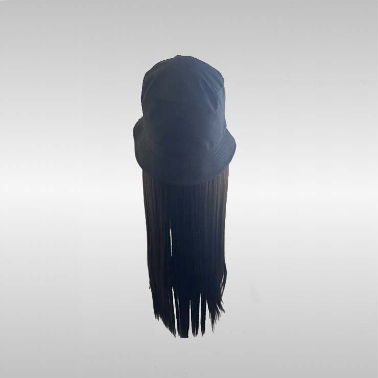 Straight Bucket Hat Wig