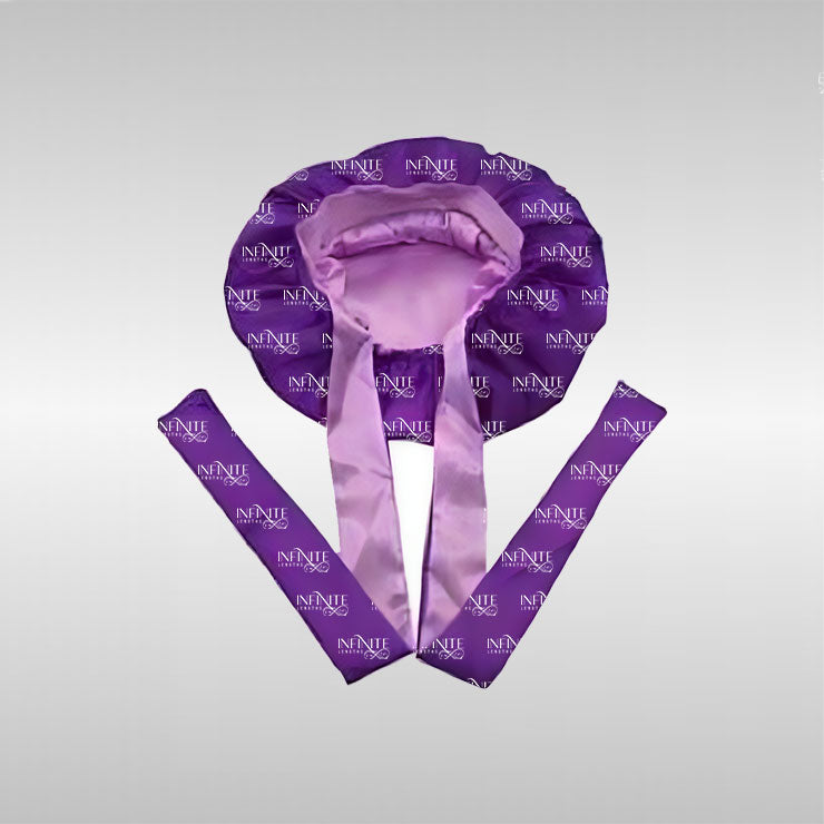 Silk Bonnet with Tie Band