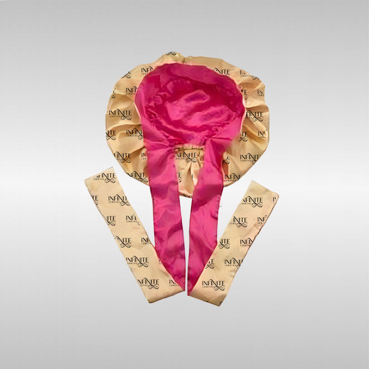 Silk Bonnet with Tie Band