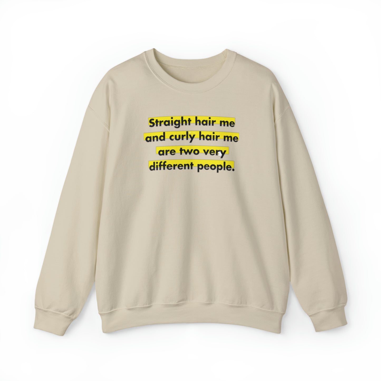 Straight & Curly Me Crewneck Sweatshirt