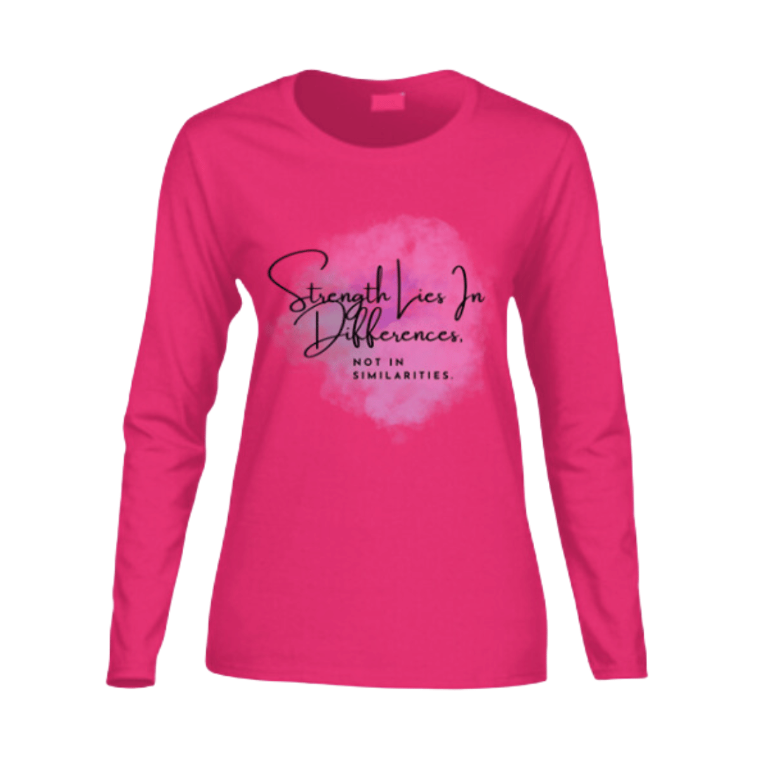 Strength Women's Long-Sleeve T-Shirt - Pastel Splash