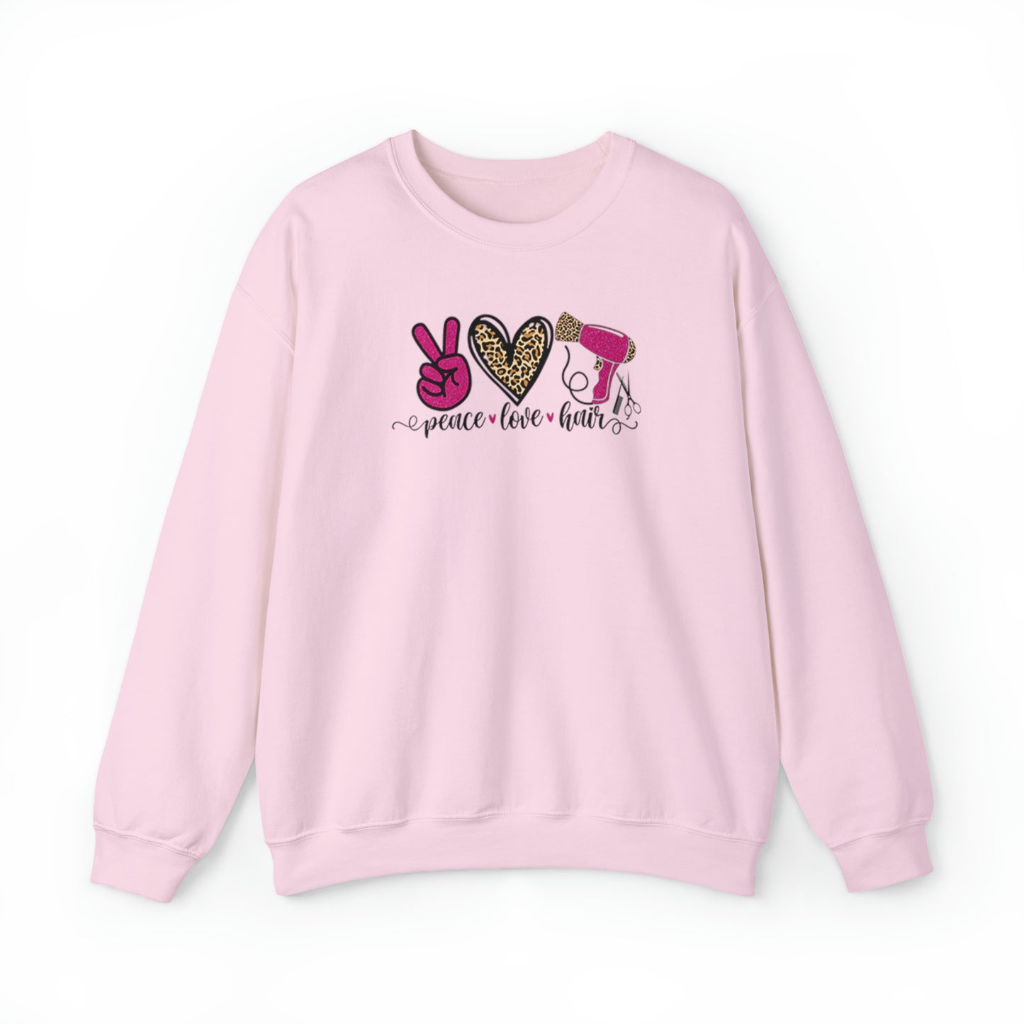 Peace Love Hair Crewneck Sweatshirt
