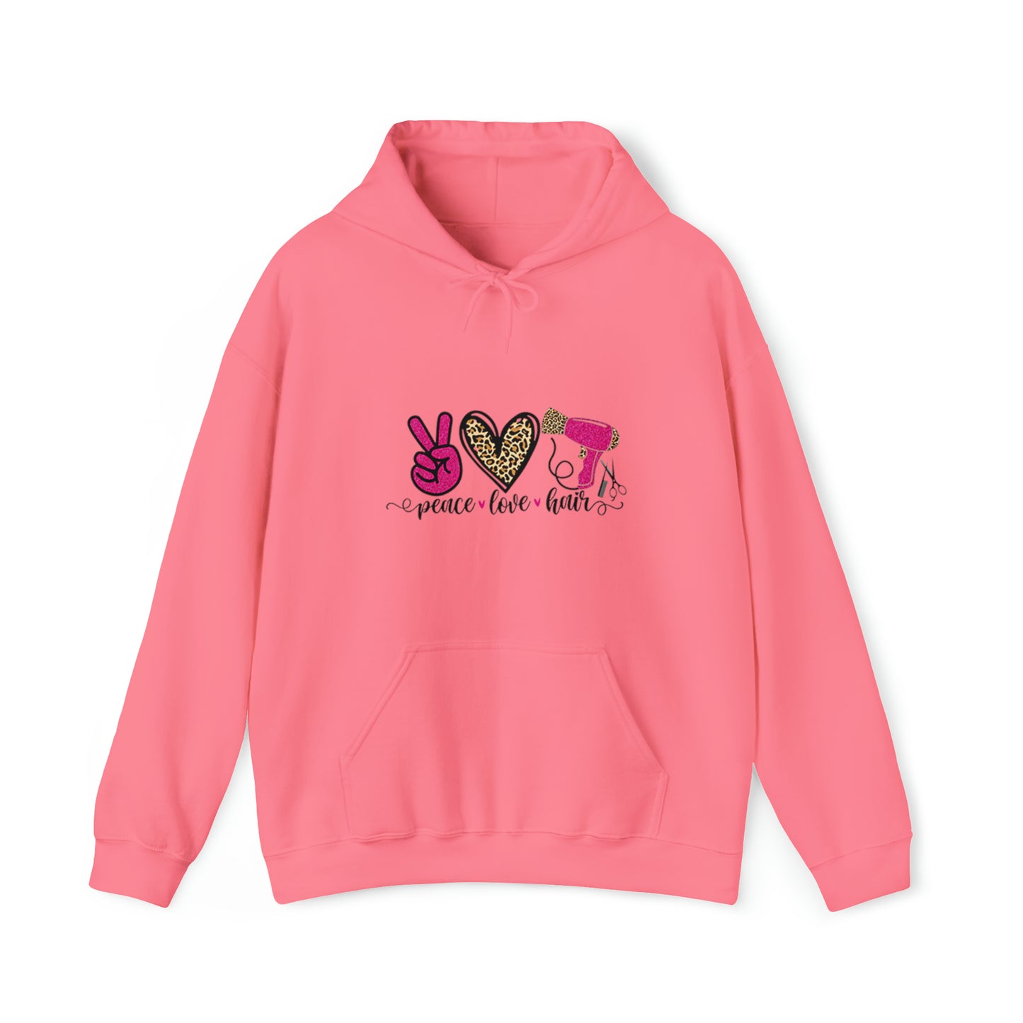 Peace Love Hair Unisex Hoodie