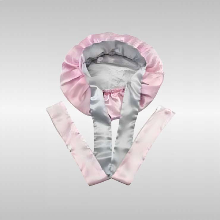 Silk Bonnet with Tie Band