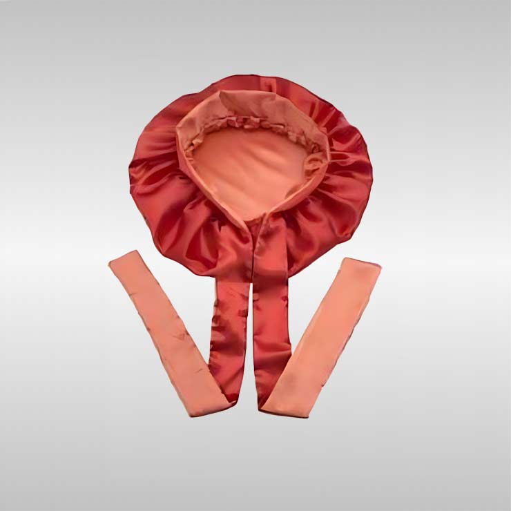 Silk Bonnet with Tie Band