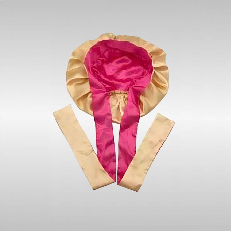 Silk Bonnet with Tie Band