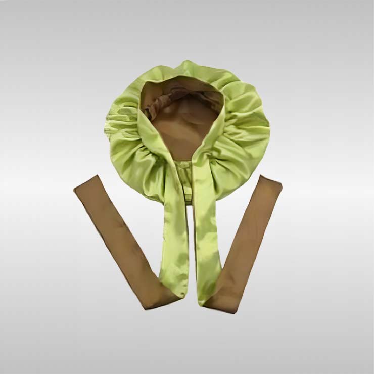 Silk Bonnet with Tie Band