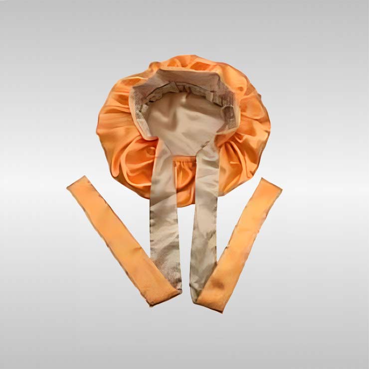 Silk Bonnet with Tie Band