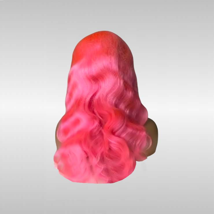 #Pink Frontal Lace Wig