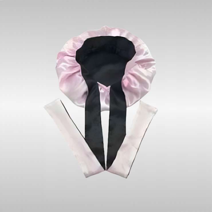 Silk Bonnet with Tie Band