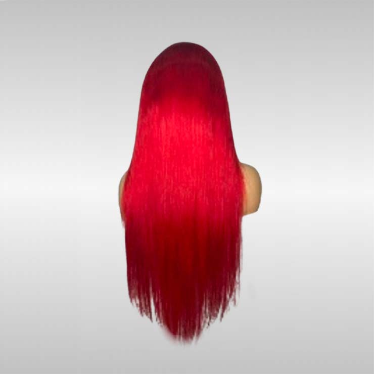 #Red Frontal Lace Wig