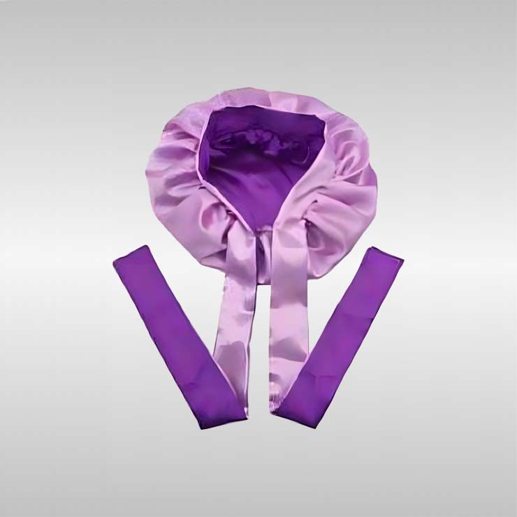 Silk Bonnet with Tie Band
