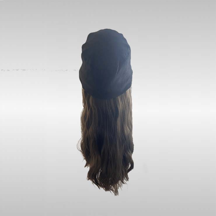 Long Wavy Bucket Hat Wig