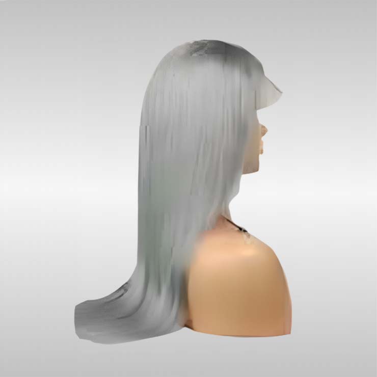 #Grey Frontal Lace Wig