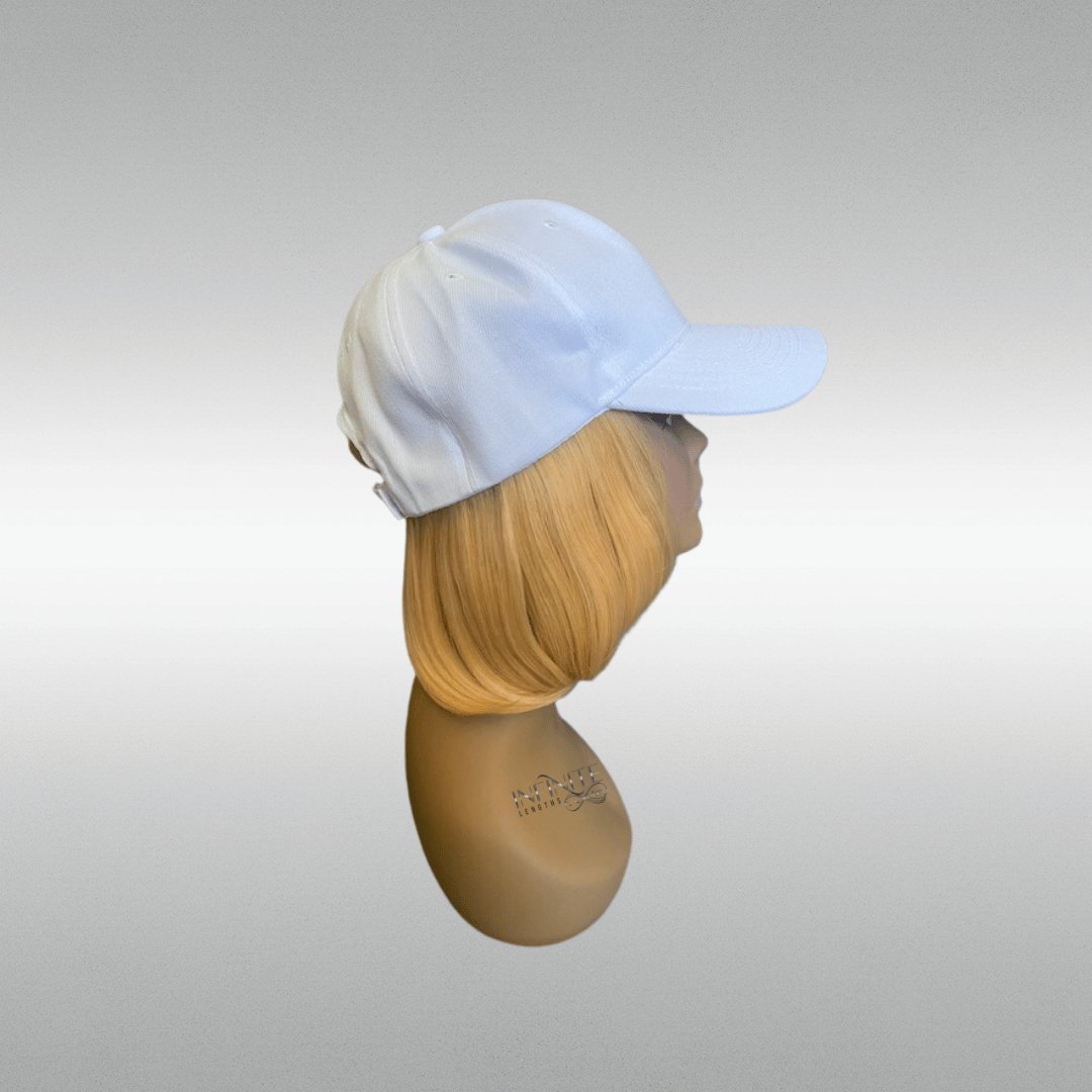 Short Bob Blonde - Baseball Hat Wig