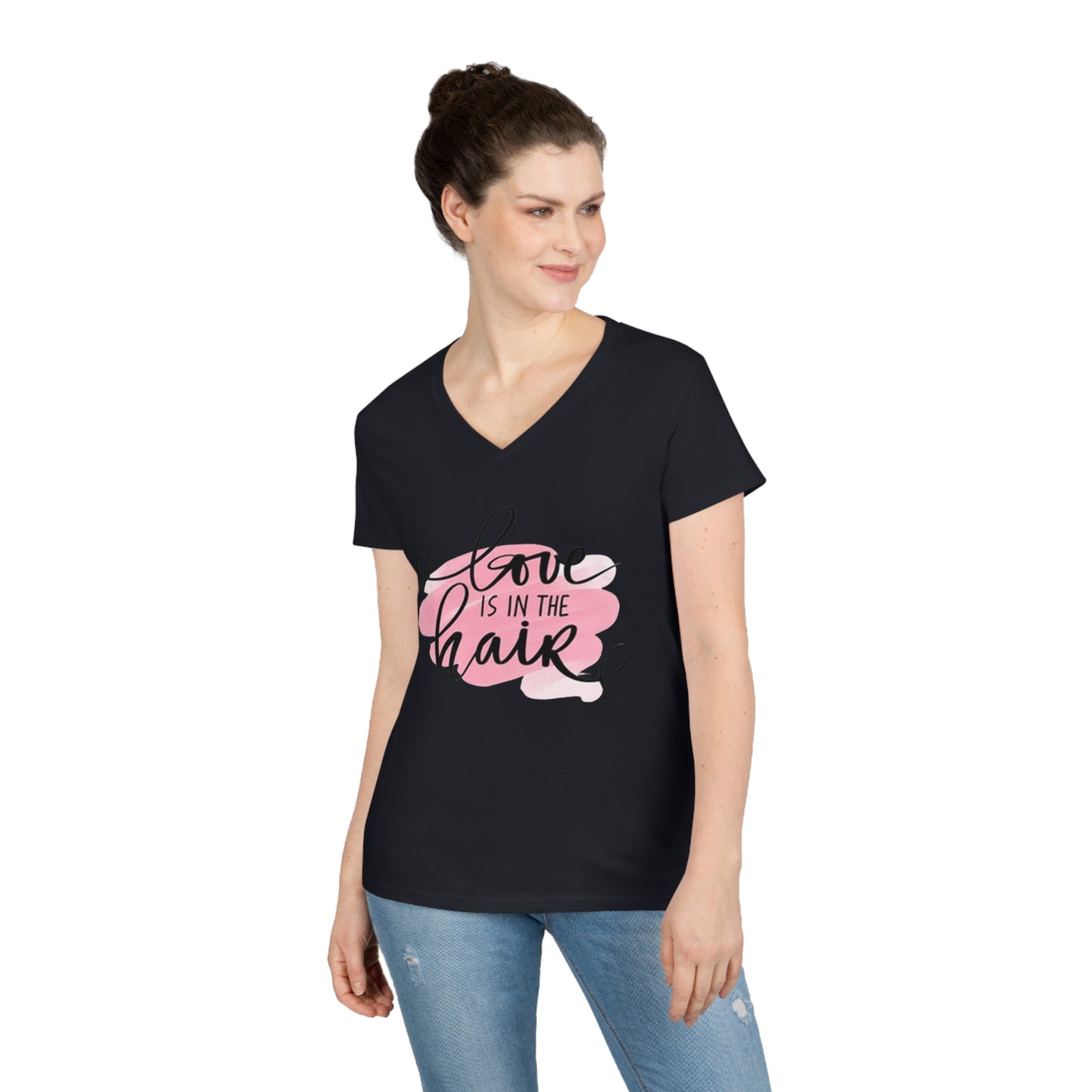 Love is in the Hair V-Neck T-Shirt
