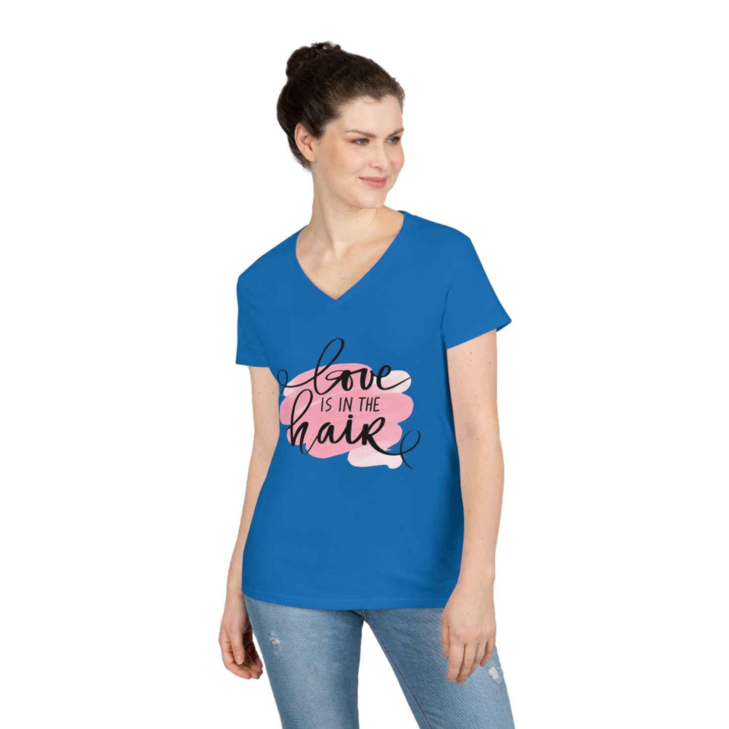 Love is in the Hair V-Neck T-Shirt