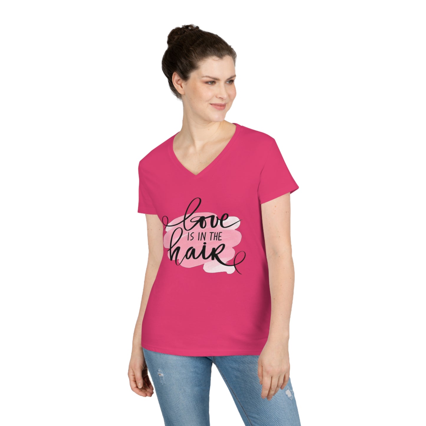 Love is in the Hair V-Neck T-Shirt