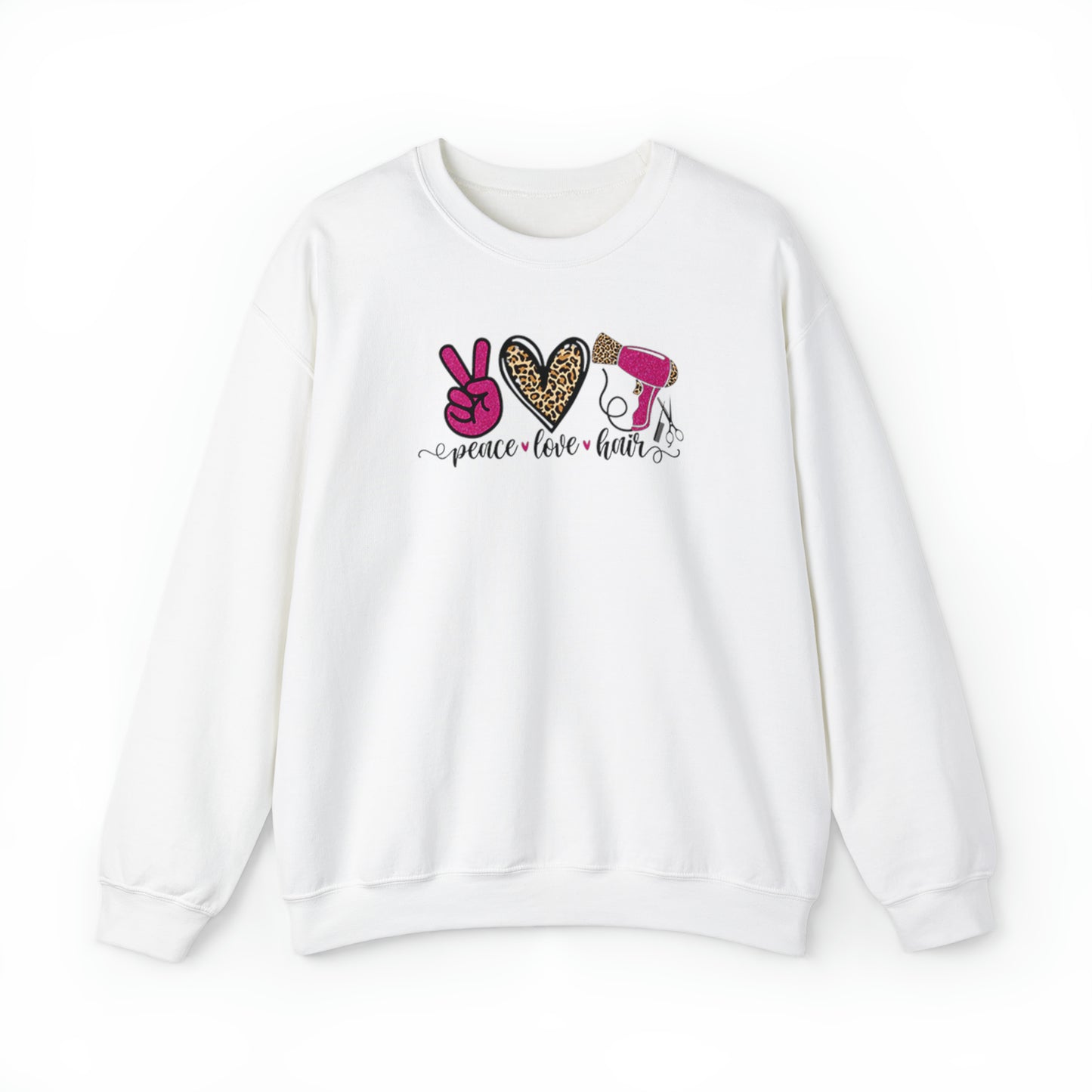 Peace Love Hair Crewneck Sweatshirt