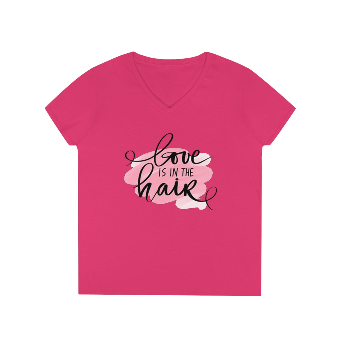 Love is in the Hair V-Neck T-Shirt