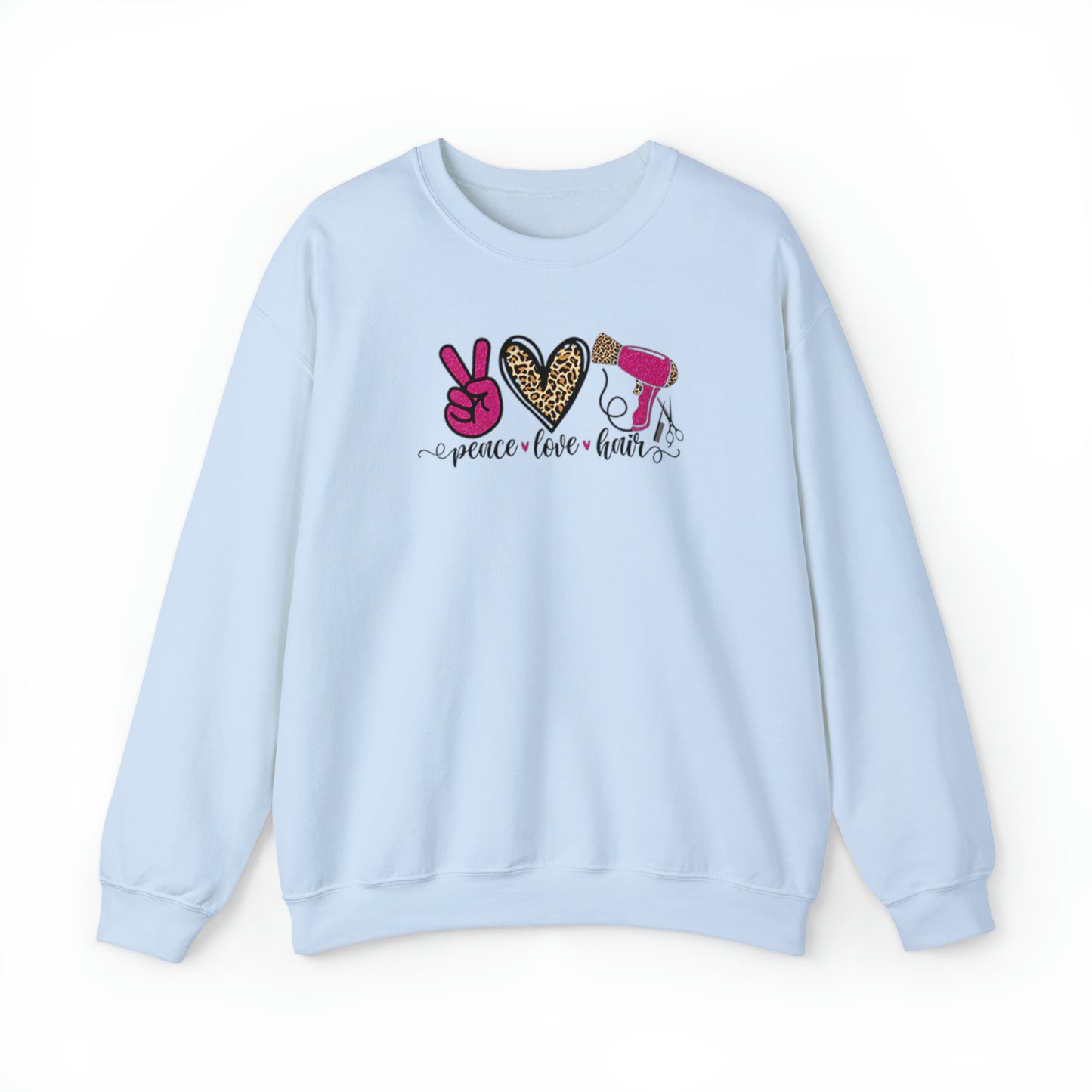 Peace Love Hair Crewneck Sweatshirt
