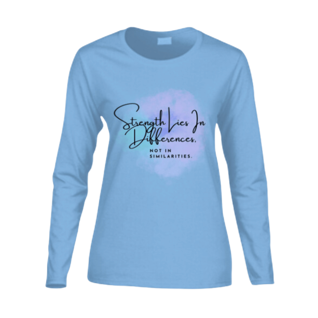 Strength Women's Long-Sleeve T-Shirt - Pastel Splash