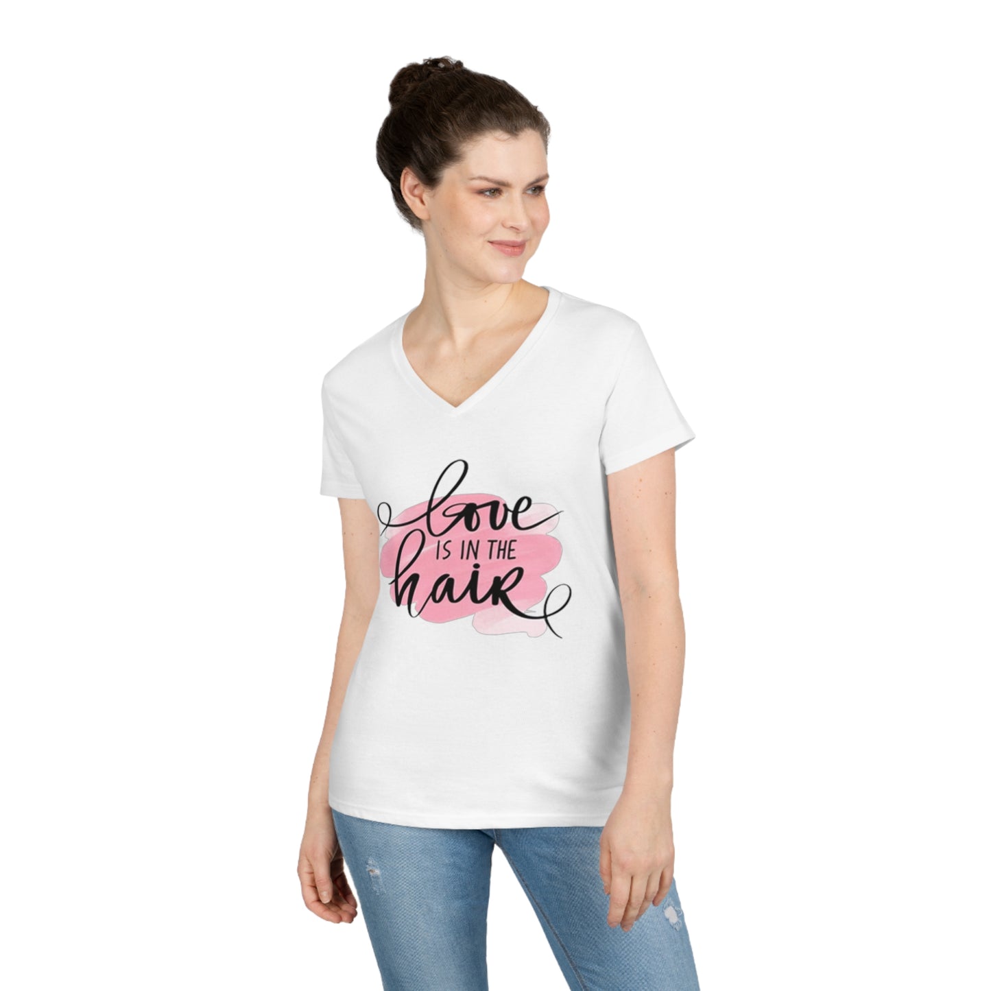 Love is in the Hair V-Neck T-Shirt