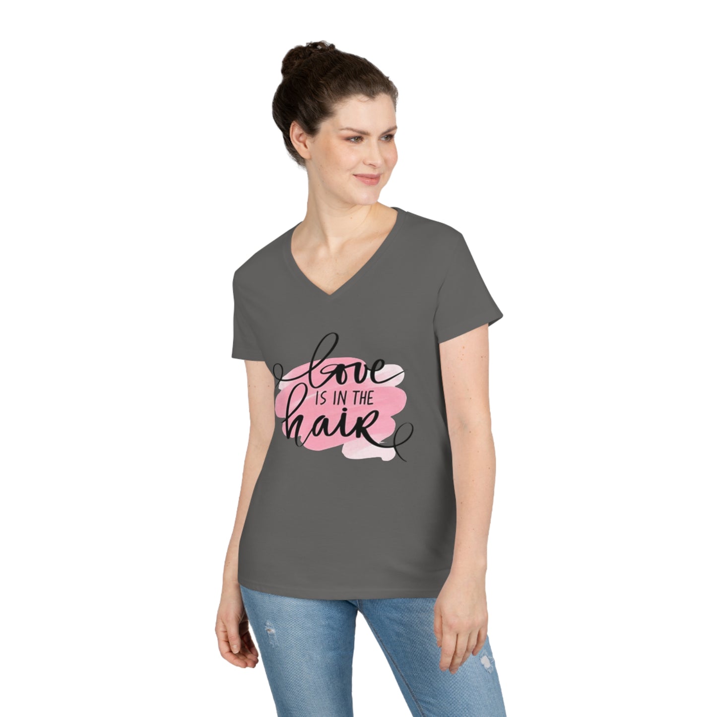 Love is in the Hair V-Neck T-Shirt
