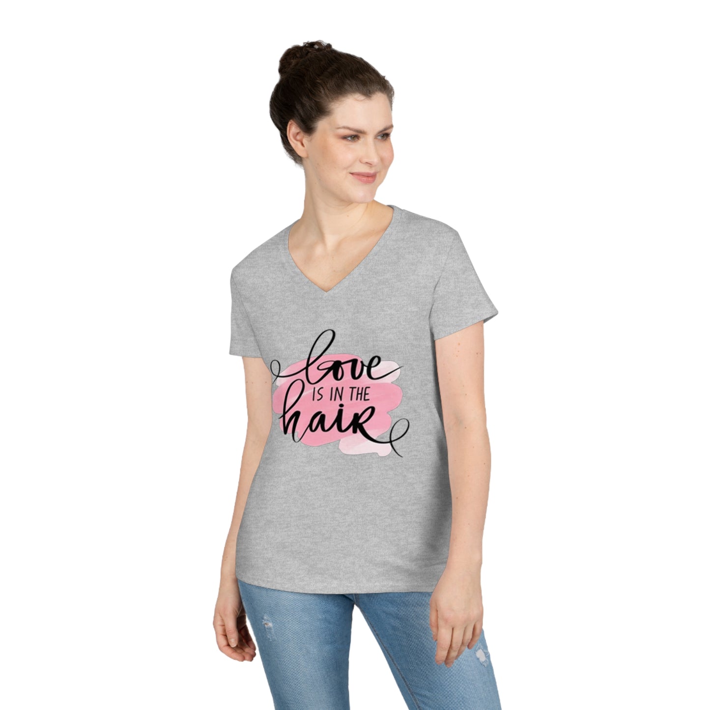 Love is in the Hair V-Neck T-Shirt