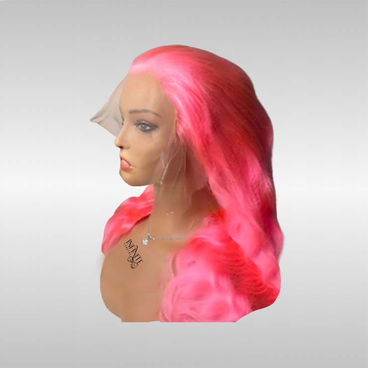#Pink Frontal Lace Wig
